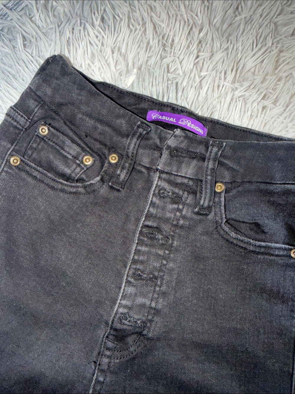 Women's Black Jeans - High Waisted